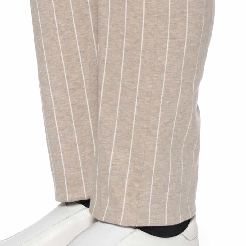 FRADI FRADI＜フラディ＞ セットアップ ストライプ柄ジャージーパンツ BEIGE