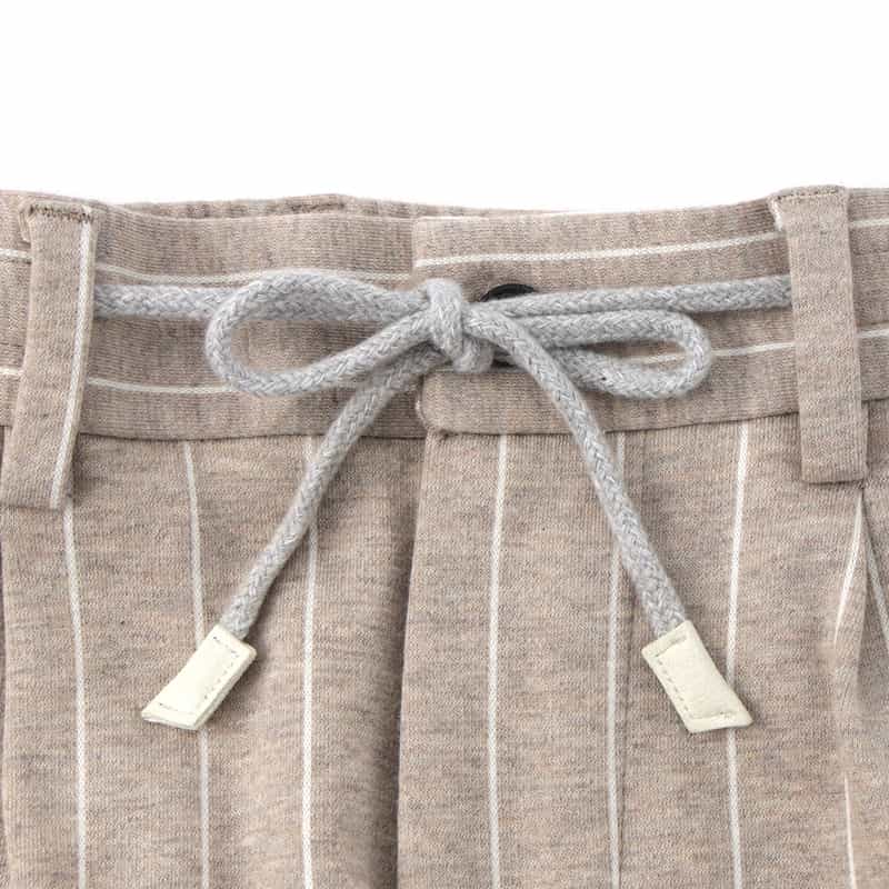 FRADI FRADI＜フラディ＞ セットアップ ストライプ柄ジャージーパンツ BEIGE