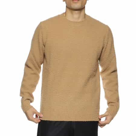 ROBERTO COLLINA<ロベルト コリーナ> 起毛加工クルーネックニットプルオーバー