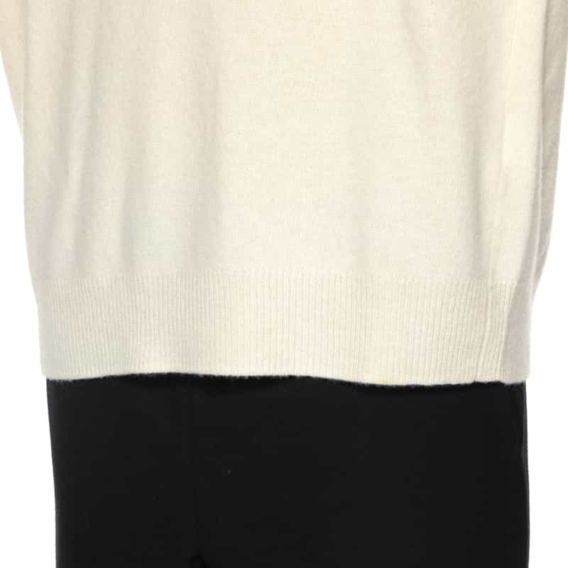 ROBERTO COLLINA ROBERTO COLLINA<ロベルト コリーナ> スキッパーニットポロシャツ WHITE