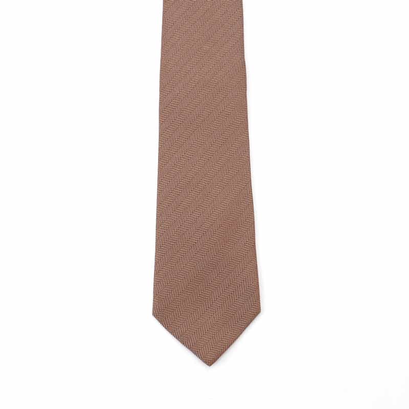 BARNEYS NEW YORK ヘリンボーンタイ ORANGE