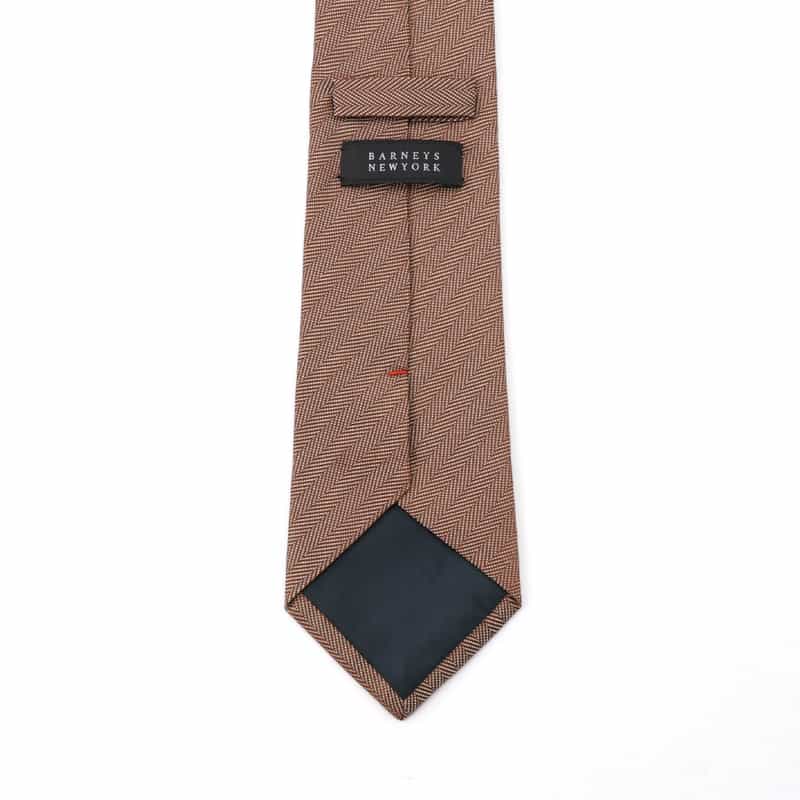 BARNEYS NEW YORK ヘリンボーンタイ ORANGE