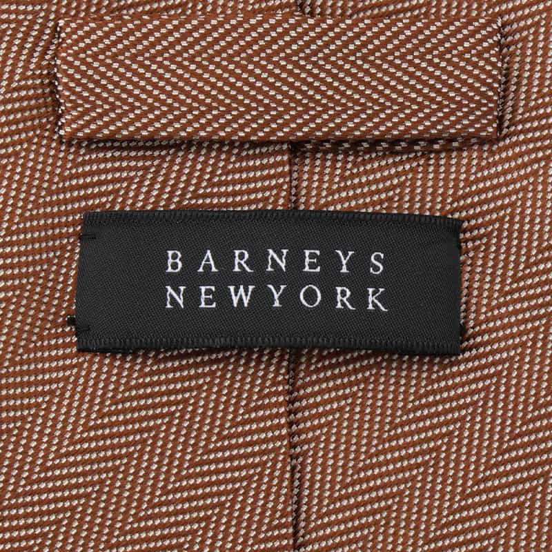 BARNEYS NEW YORK ヘリンボーンタイ ORANGE