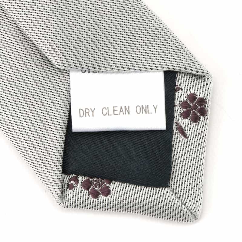 BARNEYS NEW YORK 小花柄タイ GRAY