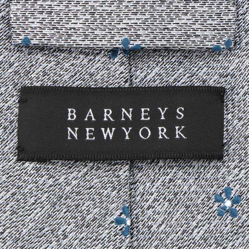 BARNEYS NEW YORK 小花柄タイ GRAY