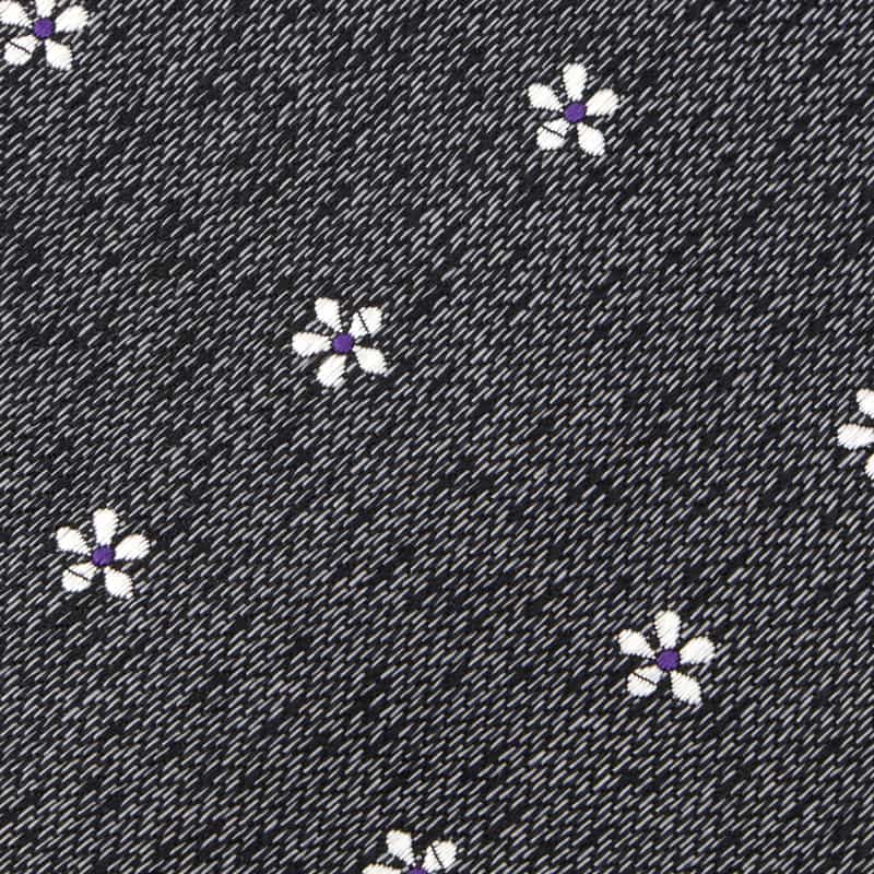 BARNEYS NEW YORK 小花柄タイ DARK GRAY