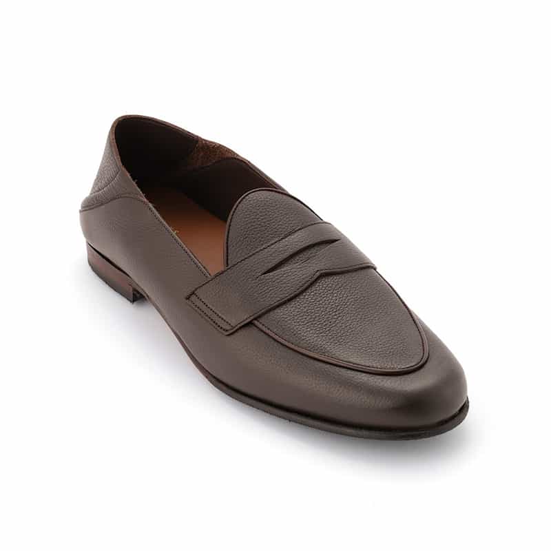 BARNEYS NEW YORK コインローファー DARK BROWN
