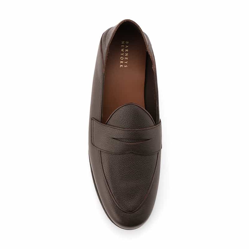 BARNEYS NEW YORK コインローファー DARK BROWN