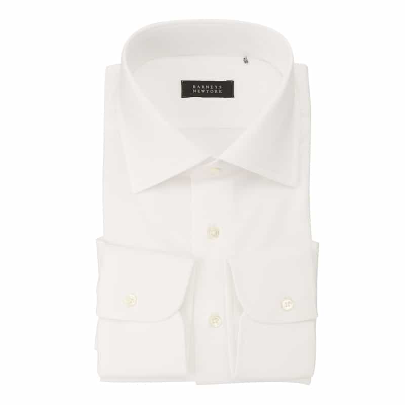 BARNEYS NEW YORK ワイドカラードレスシャツ WHITE