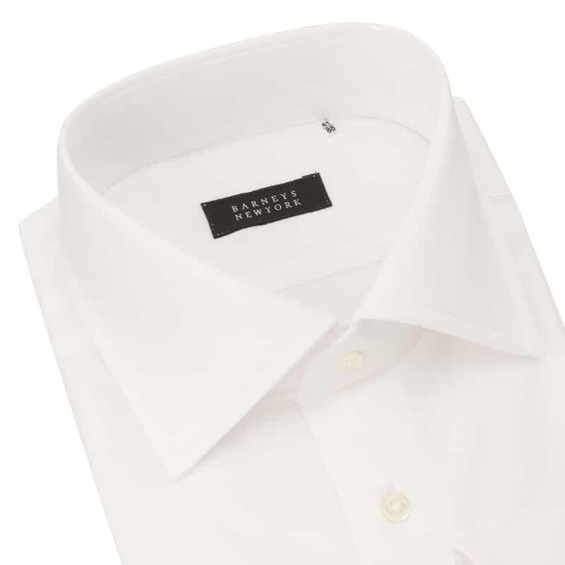 BARNEYS NEW YORK ワイドカラードレスシャツ WHITE