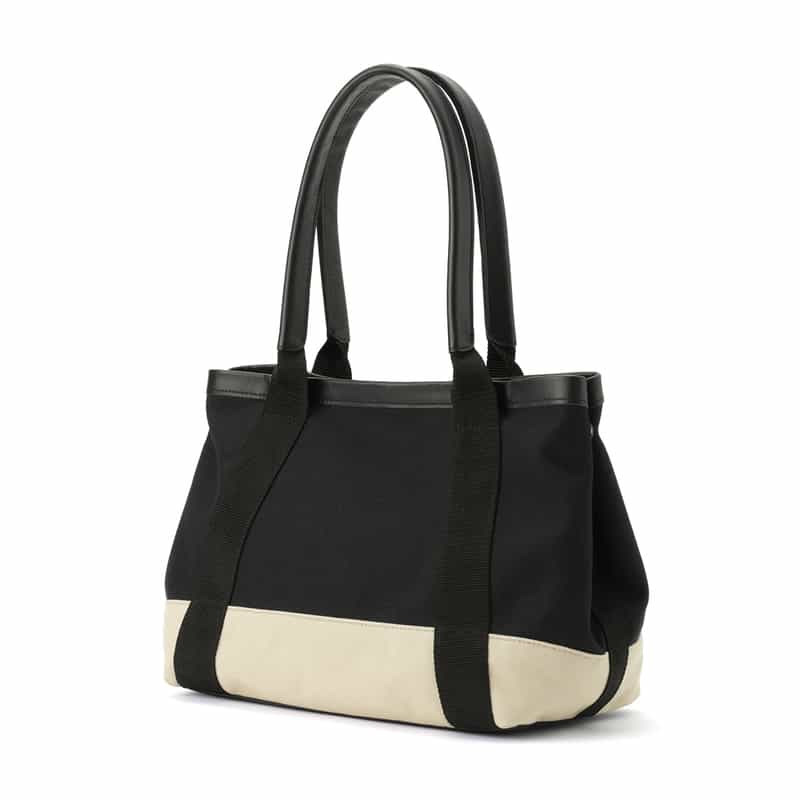 BARNEYS NEW YORK "BARNEYS" ロゴ入りキャンバスバッグ BLACK