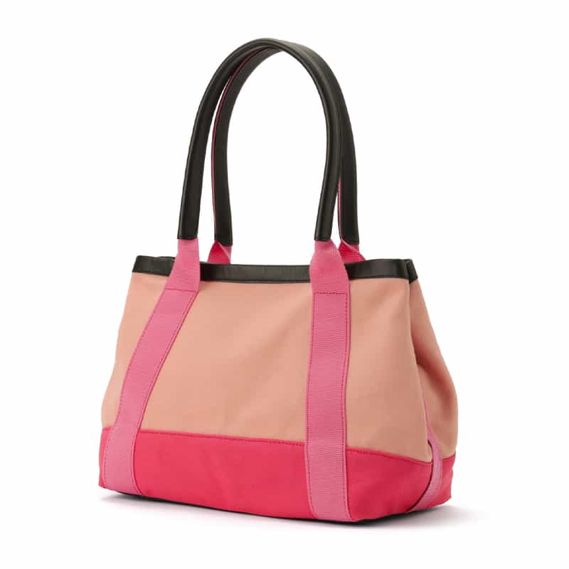 BARNEYS NEW YORK "BARNEYS" ロゴ入りキャンバスバッグ PINK