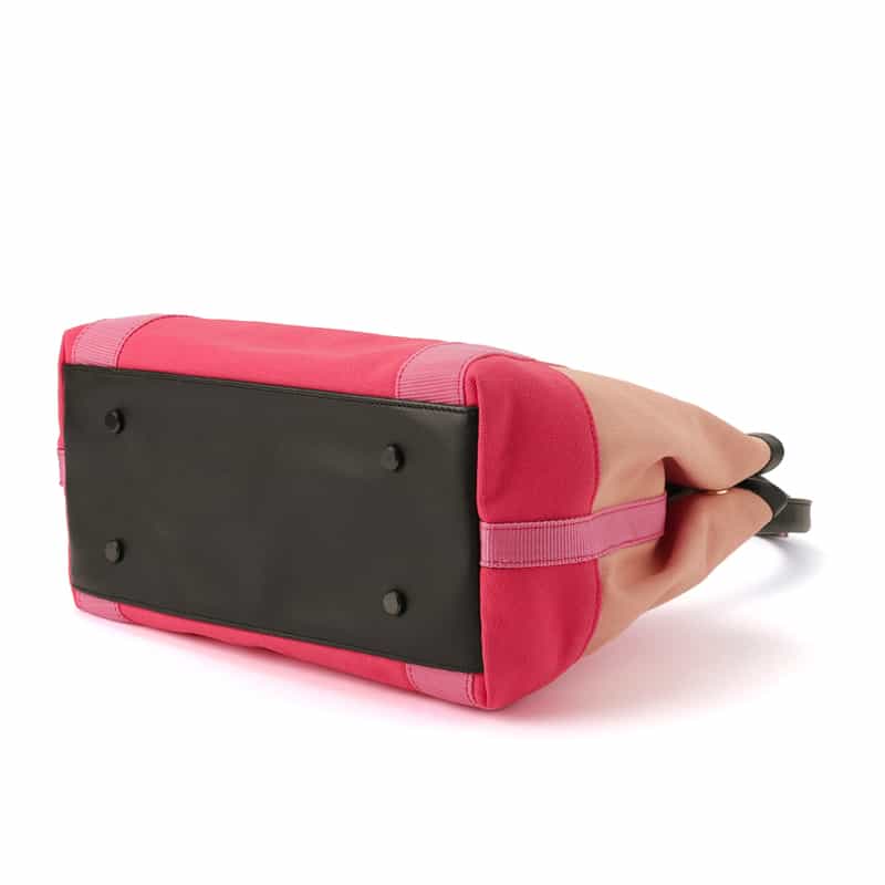 BARNEYS NEW YORK "BARNEYS" ロゴ入りキャンバスバッグ PINK