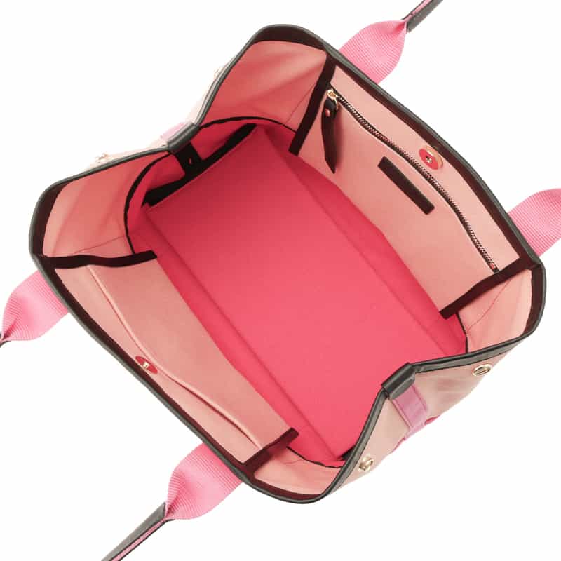 BARNEYS NEW YORK "BARNEYS" ロゴ入りキャンバスバッグ PINK