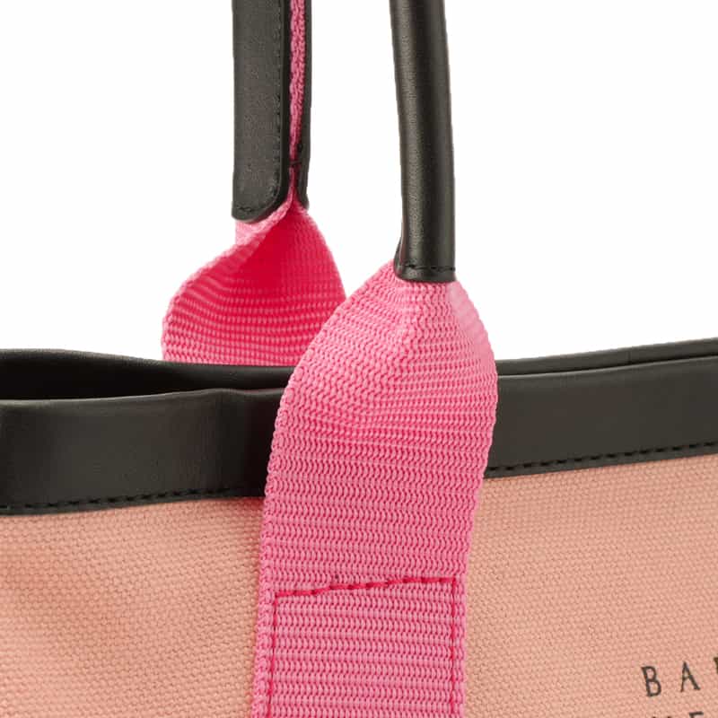 BARNEYS NEW YORK "BARNEYS" ロゴ入りキャンバスバッグ PINK