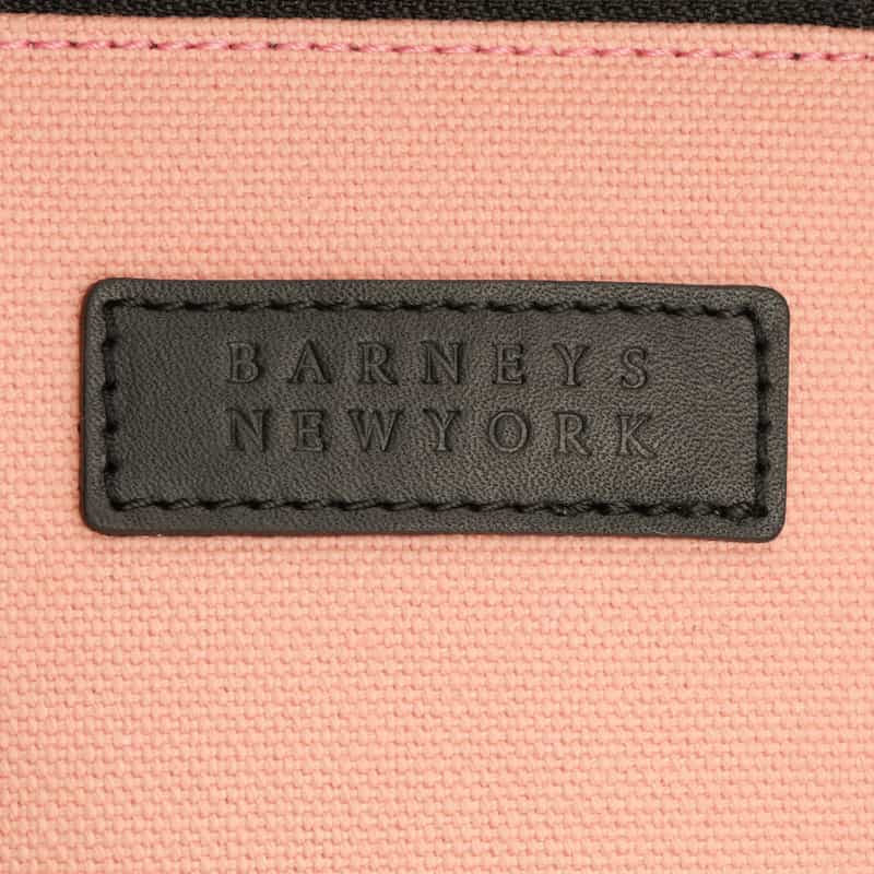 BARNEYS NEW YORK "BARNEYS" ロゴ入りキャンバスバッグ PINK
