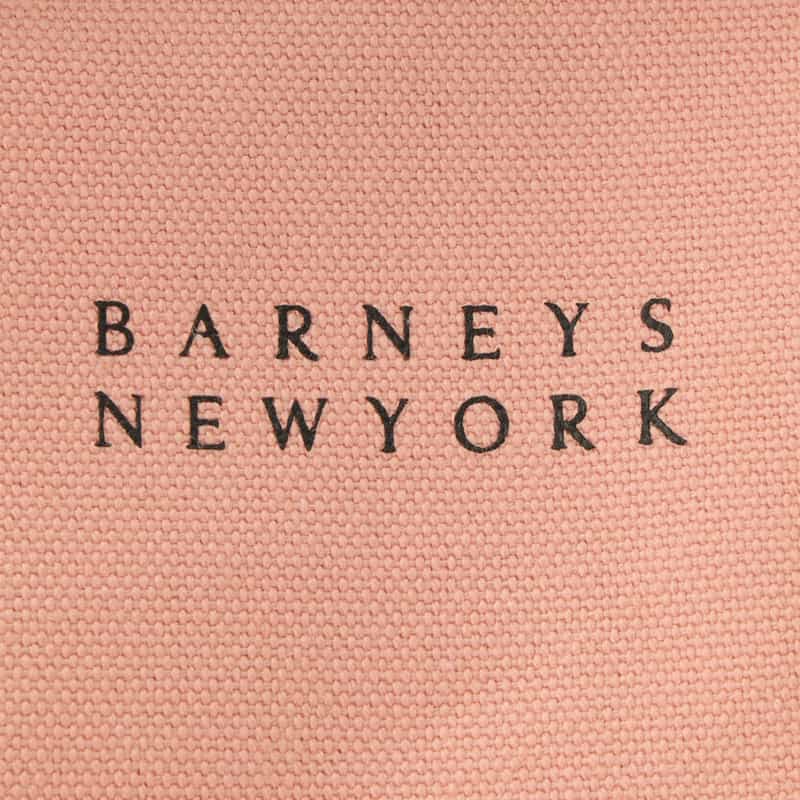 BARNEYS NEW YORK "BARNEYS" ロゴ入りキャンバスバッグ PINK