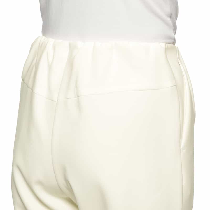 BARNEYS NEW YORK セットアップ ウォッシャブル ダブルクロステーパードパンツ OFF WHITE