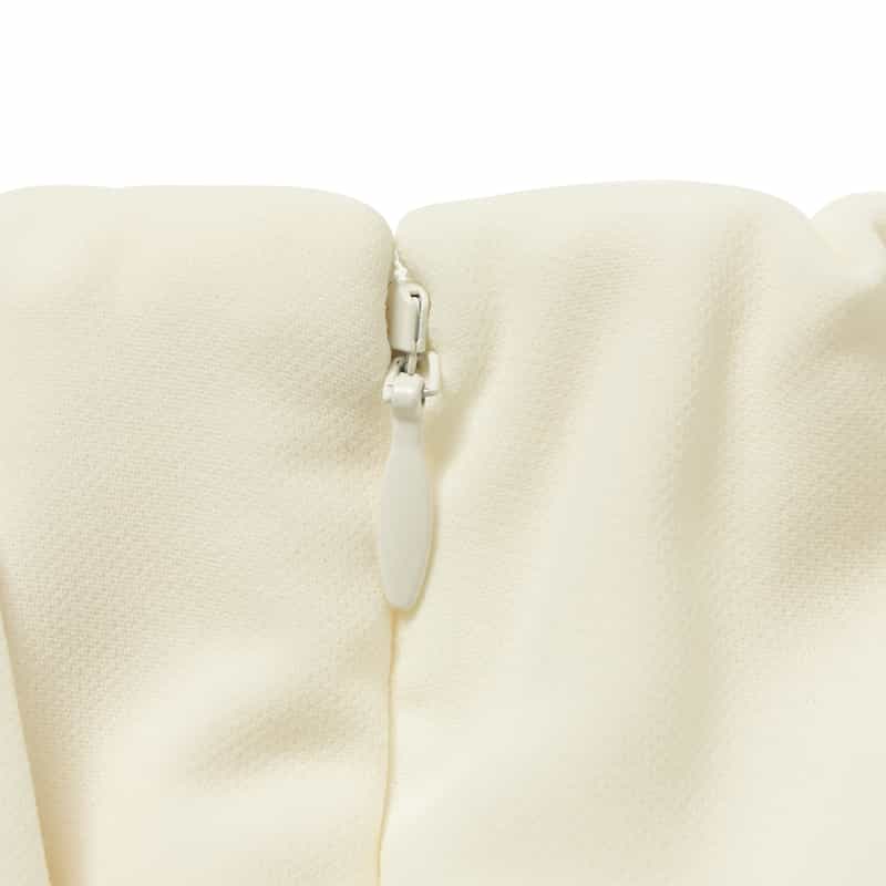 BARNEYS NEW YORK セットアップ ウォッシャブル ダブルクロステーパードパンツ OFF WHITE