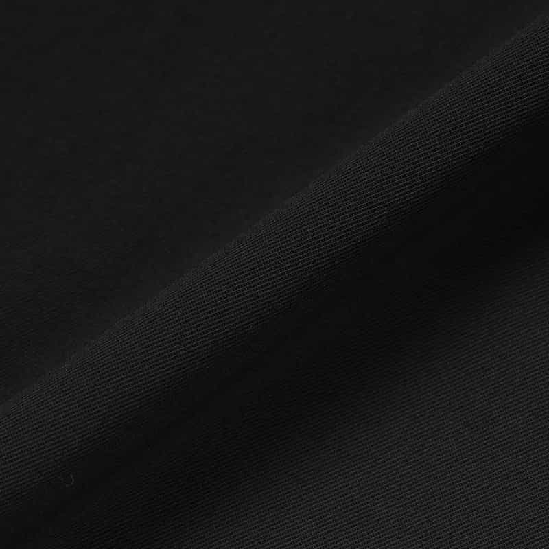 BARNEYS NEW YORK ウォッシャブル ギャザースリーブIラインドレス BLACK