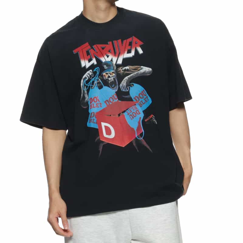 DOUBLET. プリントTシャツ BLACK