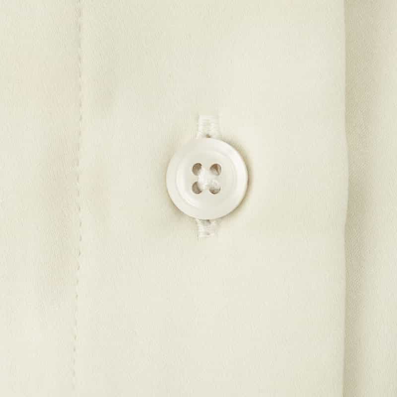 BARNEYS NEW YORK ウォッシャブル スタンドカラーシャツドレス WHITE