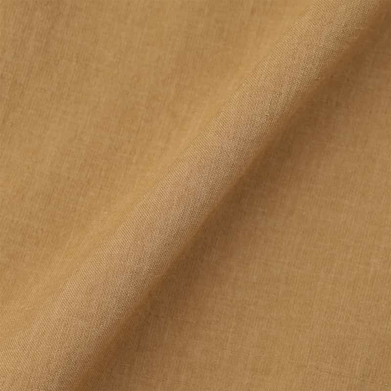 BARNEYS NEW YORK ウォッシャブル ウエストギャザー ロングドレス CAMEL