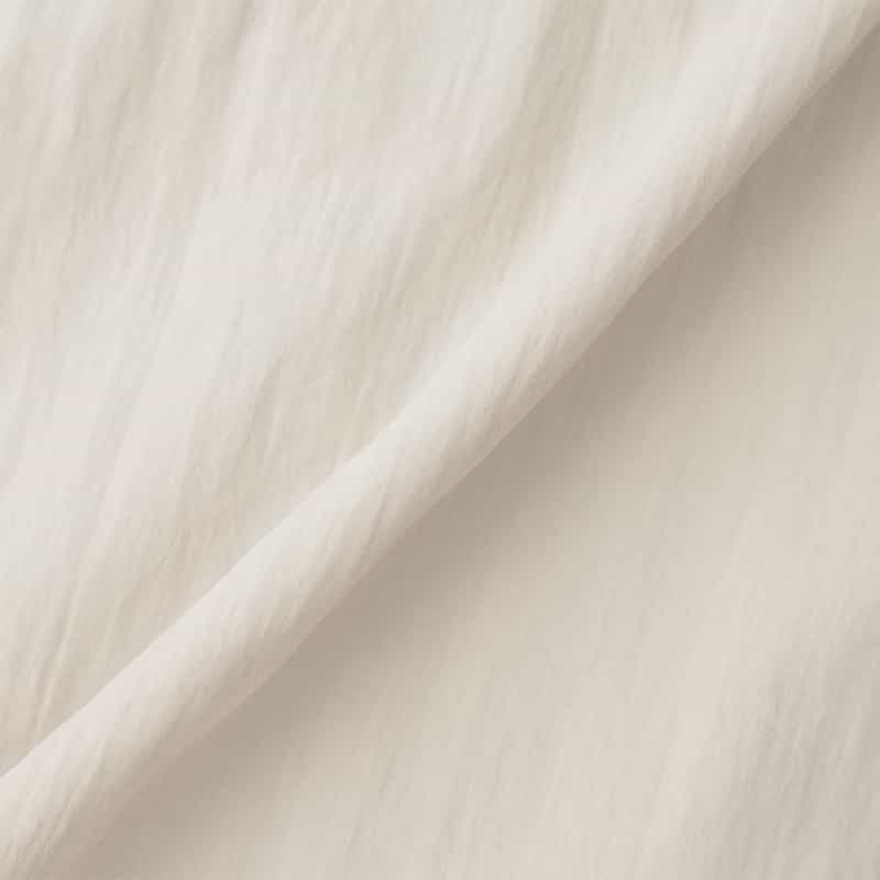 BARNEYS NEW YORK ウォッシャブル ドローコード付きオフショルダードレス BEIGE