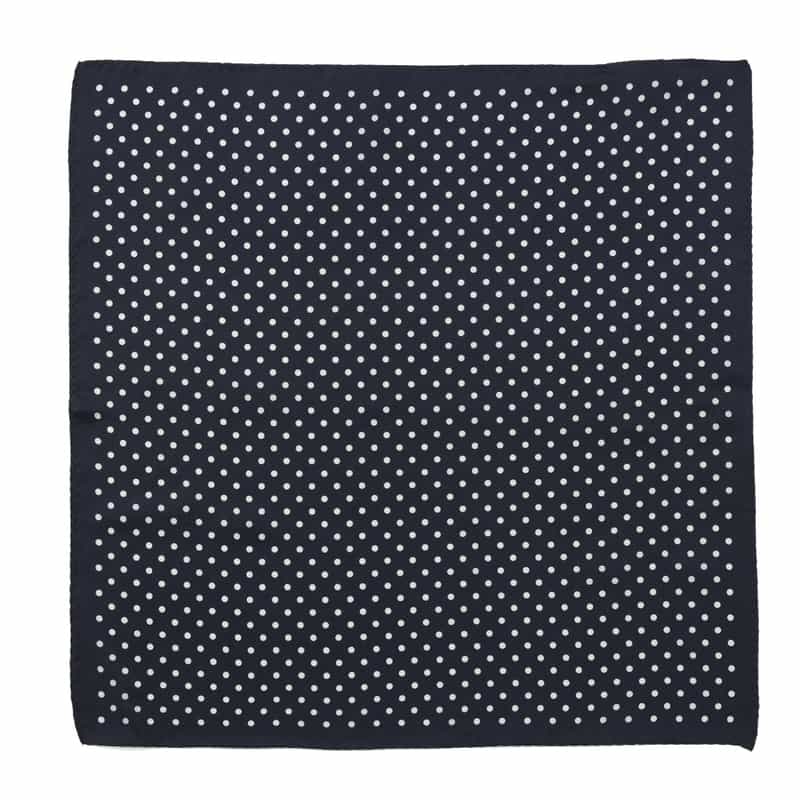 BARNEYS NEW YORK ドット柄ポケットチーフ BLACK