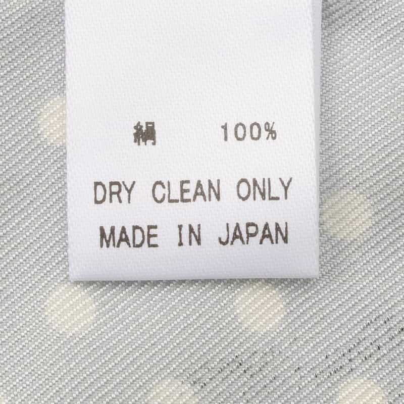 BARNEYS NEW YORK ドット柄ポケットチーフ SILVER