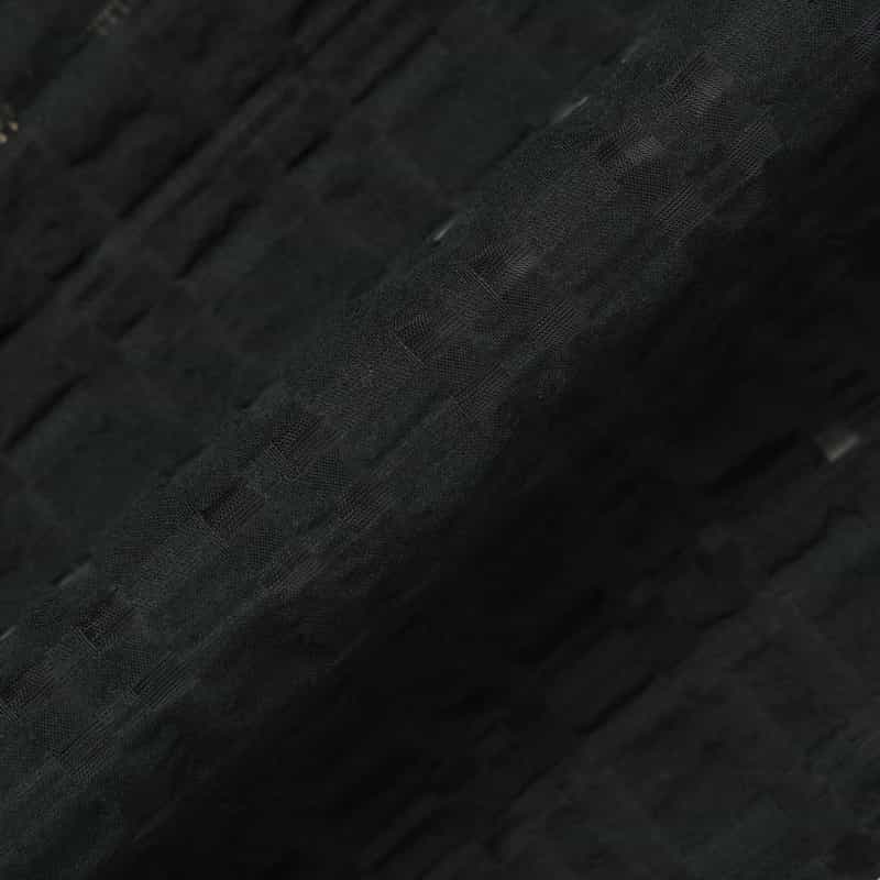 BARNEYS NEW YORK ウォッシャブル シアーチェック柄ブルゾン BLACK