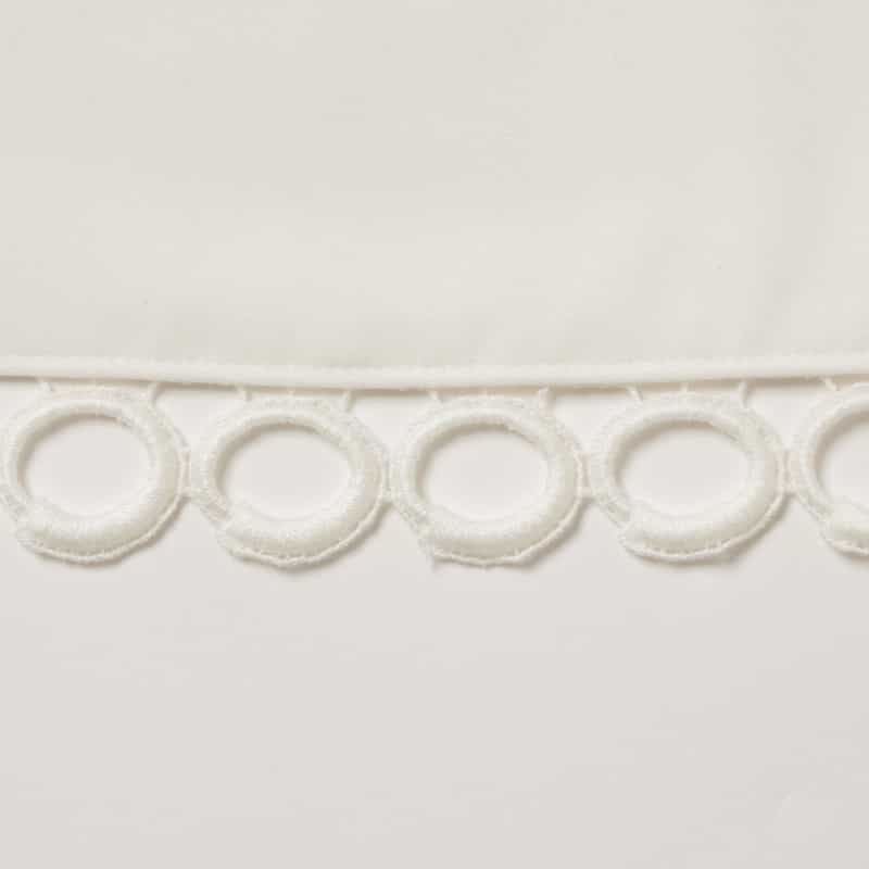 BARNEYS NEW YORK ウォッシャブル サークルレース フレアカットソー OFF WHITE