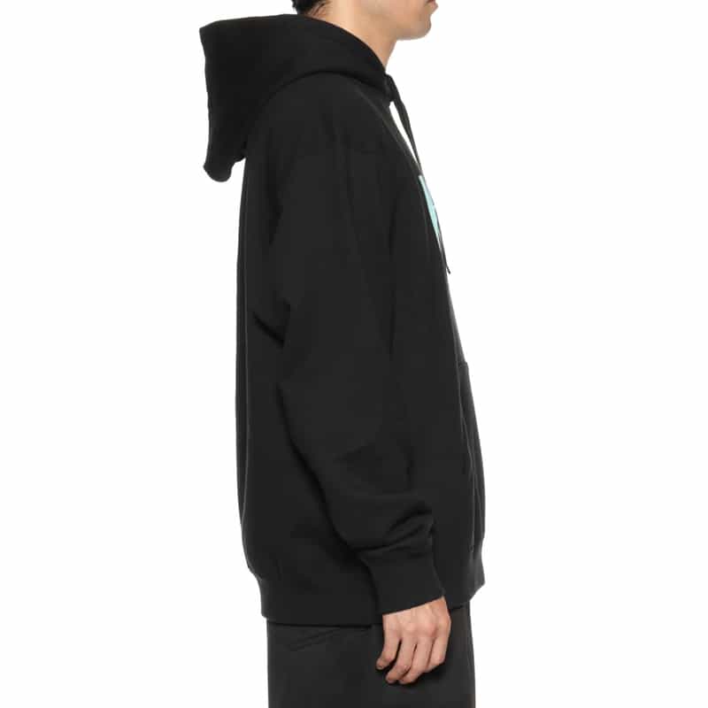 VOWELS VOWELS＜バウルズ＞ ロゴ入りスウェットフーディ BLACK