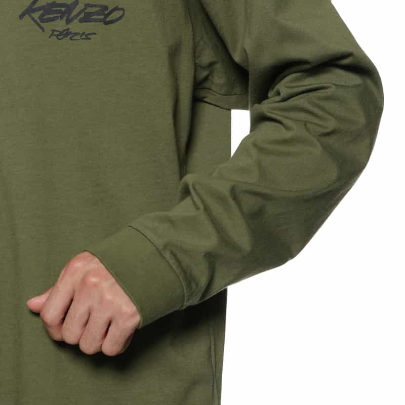 KENZO KENZO＜ケンゾー＞ "Kenzo x Futura 2000" ロングスリーブプリントTシャツ KHAKI