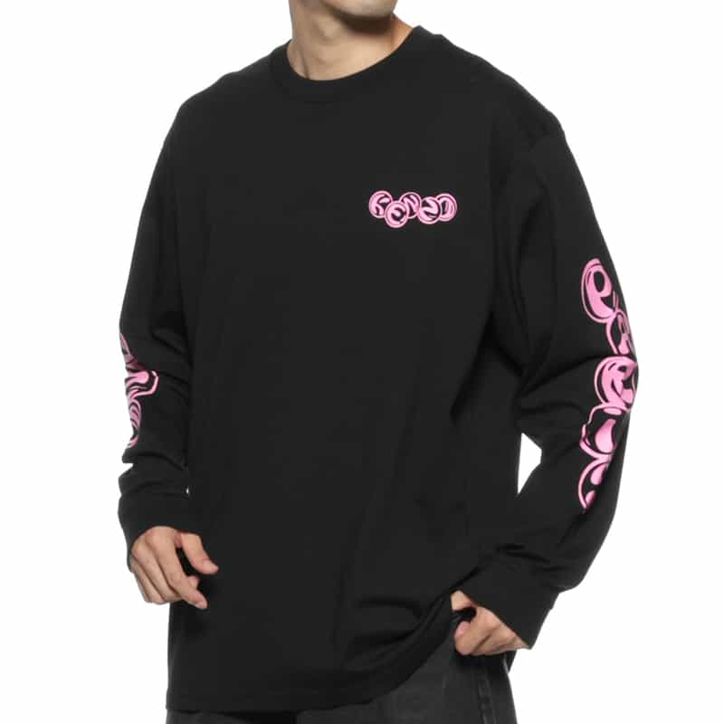 KENZO KENZO＜ケンゾー＞ ロゴ入りロングスリーブTシャツ BLACK