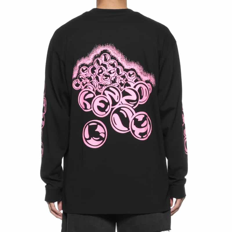 KENZO KENZO＜ケンゾー＞ ロゴ入りロングスリーブTシャツ BLACK