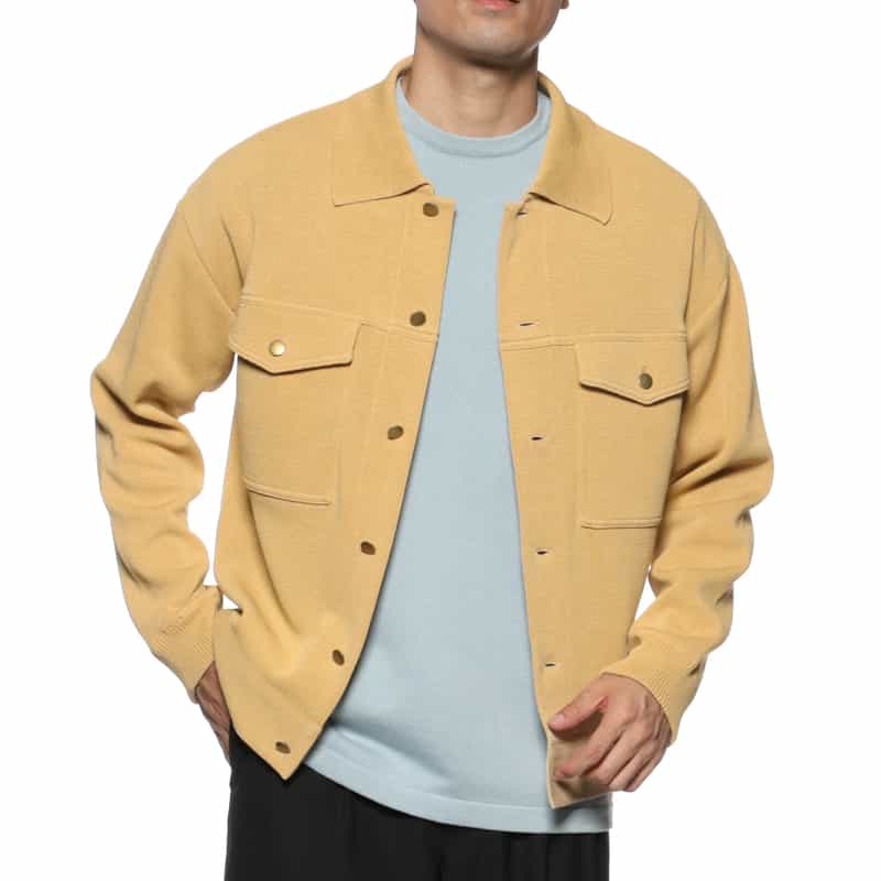 BARNEYS NEW YORK ミラノリブニットカーディガン BEIGE