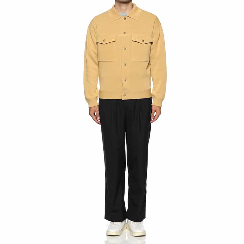 BARNEYS NEW YORK ミラノリブニットカーディガン BEIGE