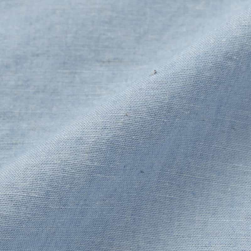 BARNEYS NEW YORK ダブルポケットオープンカラーシャツ BLUE