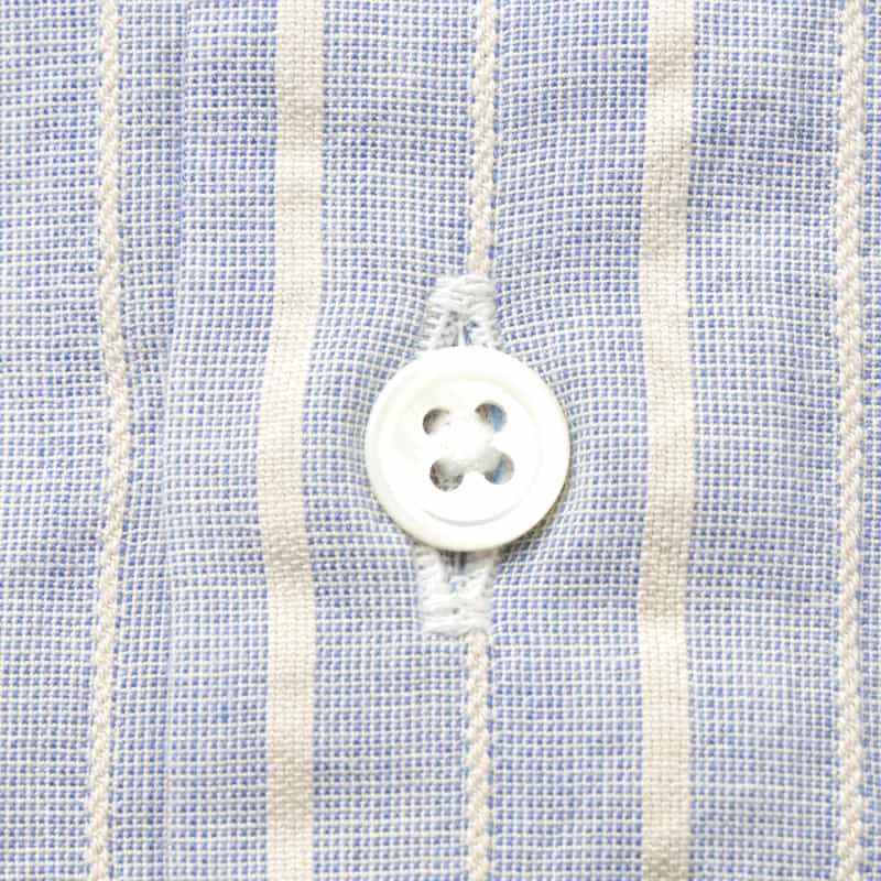 BARNEYS NEW YORK ストライプ柄カジュアルシャツ BLUE