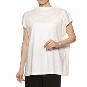 ウォッシャブル ボートネックカットソー