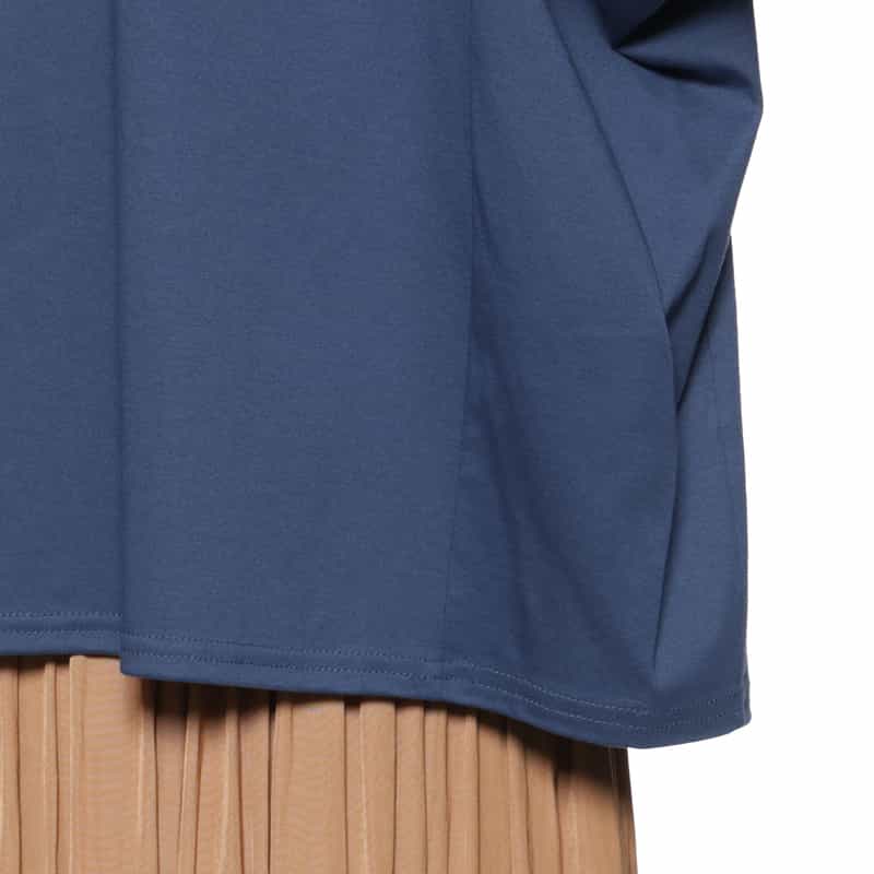 BARNEYS NEW YORK ウォッシャブル ランタンスリーブカットソー BLUE