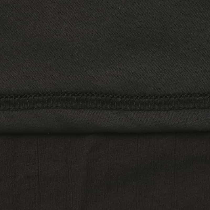 BARNEYS NEW YORK ウォッシャブル サイドギャザードレス BLACK