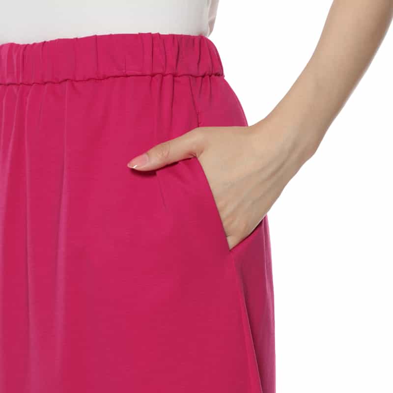 BARNEYS NEW YORK ウォッシャブル ロングスカート PINK