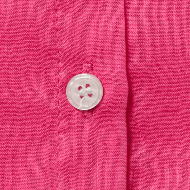 BARNEYS NEW YORK ウォッシャブル アシンメトリーフレンチスリーブシャツ PINK