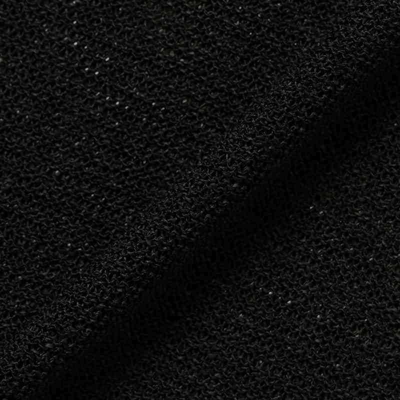 BARNEYS NEW YORK ウォッシャブル シースルーニットプルオーバー BLACK