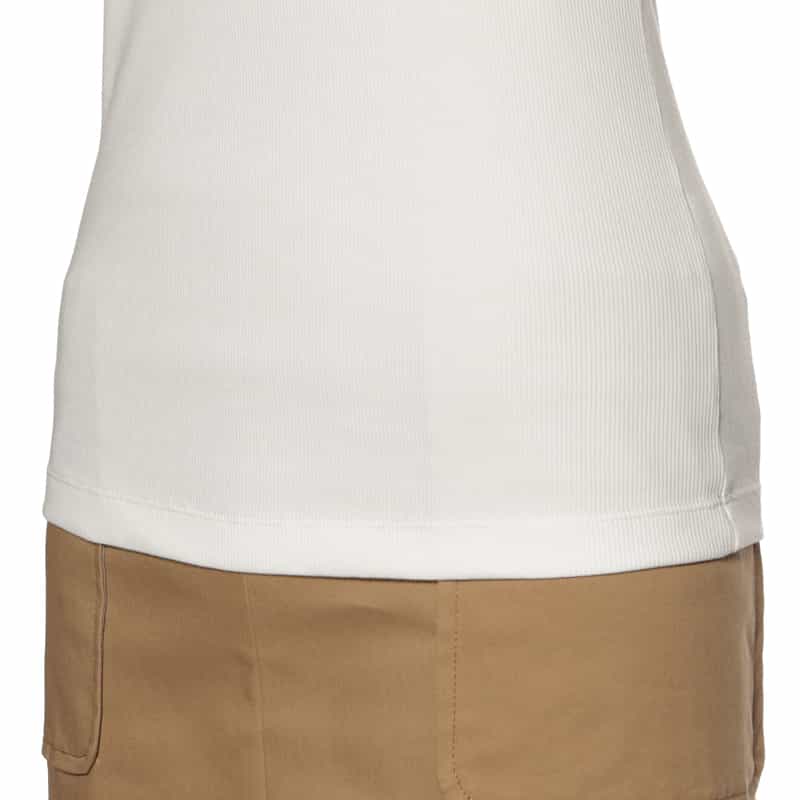 BARNEYS NEW YORK ウォッシャブル カップ付きリブタンクトップ OFF WHITE