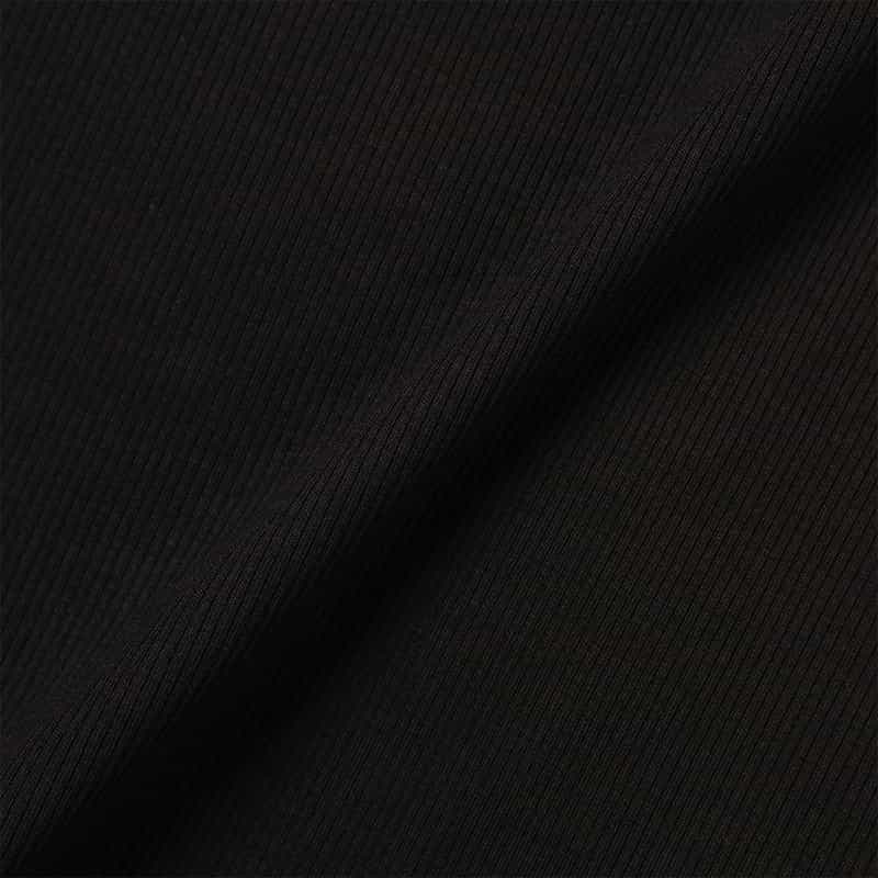 BARNEYS NEW YORK ウォッシャブル カップ付きリブタンクトップ BLACK