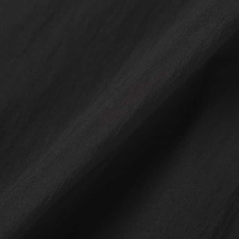 BARNEYS NEW YORK ウォッシャブル ギャザーヘム コクーンドレス BLACK