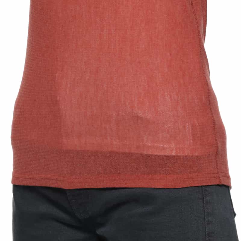 BARNEYS NEW YORK ウォッシャブル メッシュ素材タンクトップ RED